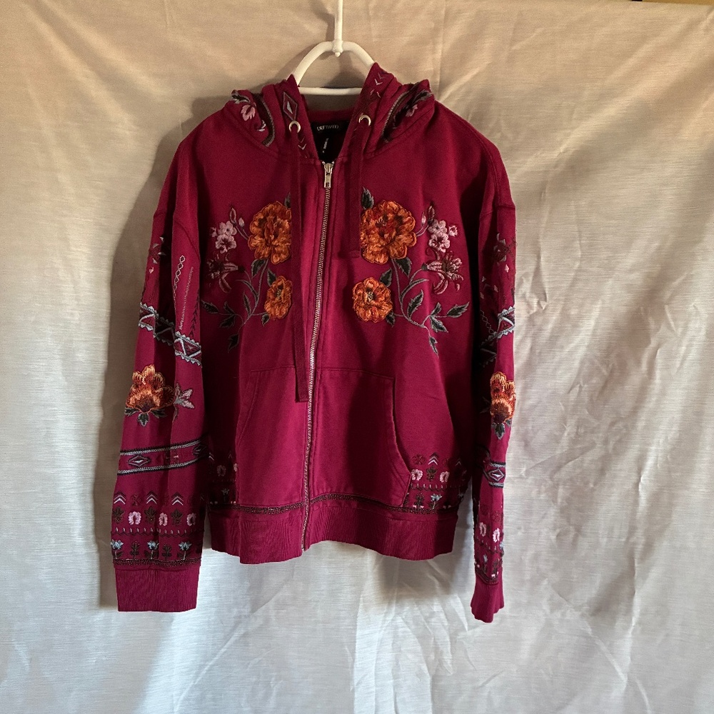 Embroidered Hooded Sweatshirt